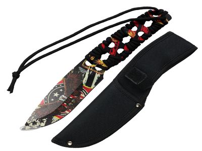 10″ EagleSoul Hunting Knife – USA Flag Design