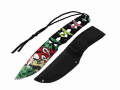 10″ VenomRose Hunter Knife – Girl Print 