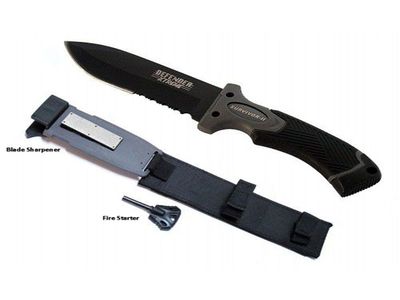 HUNTING KNIFE 11″DAGGER BLACK 